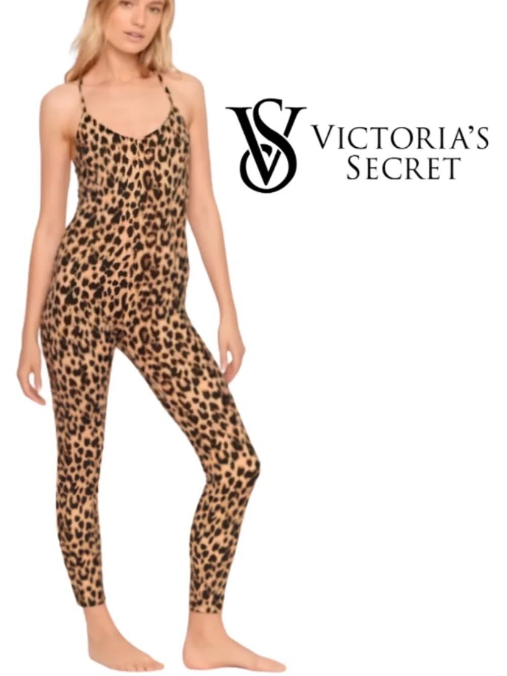 LN RARE Victoria's Secret Leopard Print Jumpsuit (S)